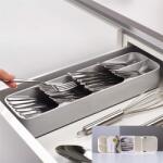 Viyogo Organizator pentru tacamuri, 5 compartimente, 39.8 cm, Alb