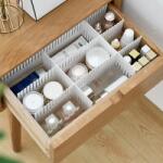 Viyogo Set 5 separatoare pentru organizare sertare, ajustabile manual, 38 x 11 cm, alb