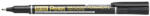 Pentel Alkoholos marker 1, 2mm NF450-A Pentel vékony hegyű OHP S fekete (NF450-A)