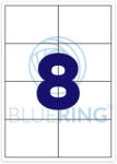 BLUERING Etikett címke, 105x70mm, 100 lap, 8 címke/lap Bluering® (BRET114) - azellato