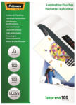 Fellowes Lamináló fólia, A4, 100 mikron, fényes, 100 db/doboz, Fellowes® (5351111) - azellato