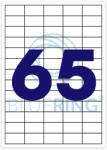 BLUERING Etikett címke, 38, 1x21, 2mm, 100 lap, 65 címke/lap Bluering® (BRET134) - azellato