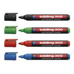 edding Alkoholos marker 1, 5-3mm, kerek Edding 300, 4 klf. szín (7580003004) - azellato