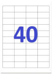  Etikett címke, 48, 5x25, 4mm, 100 lap, 40 címke/lap - azellato