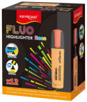 Keyroad Szövegkiemelő vágott hegyű, lapos test Keyroad Fluo neon narancs (KR972166) - azellato