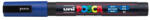 uni Dekormarker 0, 9-1, 3mm, Uni Posca PC-3M kék - azellato