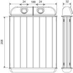 VALEO Schimbător de căldură, încălzire habitaclu VALEO 811687 (811687)