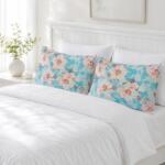 Kotonia Home Set 2 perne matlasate Kotonia Home - 50x70 cm, 630 gr/buc, decor floral 01 (126073)