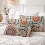 Kotonia Home Set 2 perne matlasate Kotonia Home - 50x70 cm, 630 gr/buc, decor floral 011 (126220)