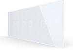 LIVOLO Panou Intrerupator Dublu + Dublu + Simplu cu Touch LIVOLO din Sticla, Standard Italian , 6 7M (1694)