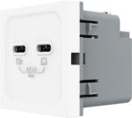 LIVOLO Modul priza dubla 2 x USB tip C, 2M, 65W, Livolo (1689)