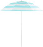 Strend Pro DALIA strandnapernyő, 180 cm, 32/32 mm, dönthető mechanizmussal, türkiz és fehér
