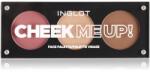 Inglot Face Palette iluminator, pudră bronzantă și blush culoare Cheek Me Up! 7.2 g