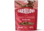 CARNILOVE Jerky Snack Turkey & Venison snack din carne pentru câini 100 g