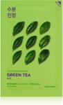 Holika Holika Pure Essence Green Tea ápoló arcmaszk az érzékeny, vörösödésre hajlamos bőrre 23 ml
