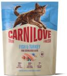 CARNILOVE Hrană pentru pisici sterilizate CARNILOVE True Fresh Cat Fish and Turkey Sterilised 400 g cu pește și curcan