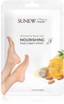 SUNEWMED+ Moisturising Foot Mask with Sweet Almond Oil and Royal Jelly hidratáló maszk lábfejre 1 pár