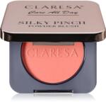 Claresa Care All Day Silky Pinch Powder Blush kompakt arcpirosító a hosszan tartó hatásért 03 Lumi Peach 2 g