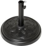 Garthen Bază pentru umbrelă, beton, 15 kg, rotundă, negru decorativ (SC00252)