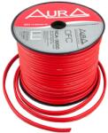 AURA RCA-3200, Cablu Coaxial RCA Auto 2 Canale OFC, Ecranare Dubla, Rosu, Metru Liniar