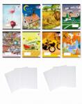 EXTE Pachet 10 caiete A5, 48 file, dictando, diverse modele + 10 coperti A5, Exte PCKHC748122COP