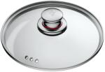 WMF Capac de oala WMF Quality One, 16 cm, din sticla cu maner metalic, rezistent la caldura (07.7816.6380)