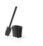 Vileda Perie WC Vileda cu suport, negru, din plastic rezistent, cu baza antiderapanta (40020)