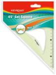  Vonalzó Keyroad törhetetlen 45 fokos 13 cm (380-0643) (380-0643)