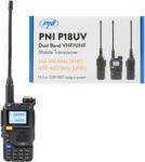  Doboz 20 darab hordozható VHF/UHF RÁDIÓÁLLOMÁS PNI P18UV, dualsáv, 144-146MHz és 430-440MHz, 200CH, VOX, Scan, FM rádió, Li-ion 2200 mAh
