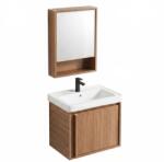 Rea Gama lavoar cu dulap și oglindă 50 cm maro REA-M0200 (REAM0200)