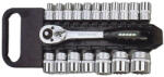 Honiton Dugókulcs-készlet, Honiton 400019HM, 19 részes, 1/2", Cr-V, racsnis (TC239063)
