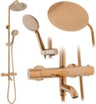 Rea Lungo set de duș perete cu termostat cu duș de ploaie cupru REA-P7997 (REAP7997)