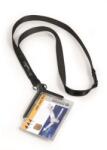 Durable Etichetă card din plastic cu curea SUPORT CARD DURABLE DE LUXE 85x54mm 10 buc