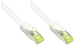 Alcasa S/FTP Cat. 7 0.5m hálózati kábel Fehér 0, 5 M Cat7 S/FTP (S-STP) (8070R-005W)