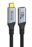  Cablu prelungitor USB 3.2 type C 240W 20Gbps 4K60Hz T-M 3m brodat, ku31mfb3 (KU31MFB3)