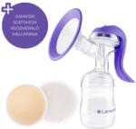 Lansinoh 2 fázisú kézi mellszívó + Soothies® regeneráló mellpárna szett (kifut)
