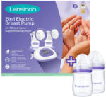 Lansinoh 2 az 1-ben elektromos dupla mellszívó + 2 db 160 ml cumisüveg szett (53065-1)