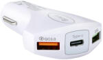 Dunlop szivargyújtós töltő - 2xUSB és 1x USB-C 12/24V 3, 5A