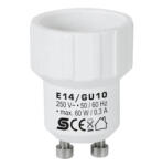 Somogyi Elektronic Kft SOMOGYI Home E14/GU10 foglalatátalakító adapter, max. 0, 3 A (E14/GU10)