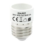 Somogyi Elektronic Kft SOMOGYI Home E14/E27 foglalatátalakító adapter, max. 2 A (E14/E27)