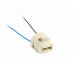 GTV GZ-G90000-00 G9 aljzat kábellel, AC220-240V, max. 100W, 2x0, 5mm2, 12cm, fehér (GZ-G90000-00)