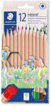 STAEDTLER Színes ceruza készlet, hatszögletű, STAEDTLER "Noris® natural 143N", 12 szín (TS143NC12) - tintasziget