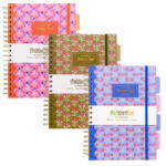 Pukka Pad Spirálfüzet, B5, vonalas, 100 lap, PUKKA PAD "Floral Project Book", vegyes minta (PUP2145) - tintasziget