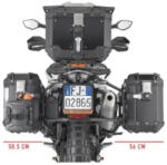 KTM kappa oldaldoboz tartó konzol monokey cam side 790 adventure '19 - '20, '23 - '25, 890 adventure '21 - '25, 890 smt '23 - '25 - kfr k'force és kvg k'voyager alu dobozokhoz (KLO7717CAM)