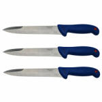 DEPOX Set trei cutite de injunghiat DEPOX®, Chef's Blade, otel inoxidabil, 32 cm, albastru (2055)