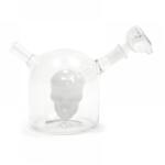  Bong din sticla Skull Cristal cu apa 10cm