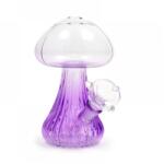  Bong din sticla Crystal Mushroom cu apa 12cm
