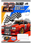  Autós - Race Cars, Piros autós kockás füzet, A5/27-32 (COR_2026_ISVFC96)