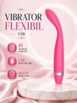 Guilty Toys Vibrator Flexibil. USB, 10 Moduri Vibratii, Silicon Premium, 17.5 cm Vibrator