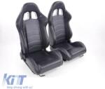  Apollo Sport kagylóülés PVC fekete fehér varrással pár 2 db (CGRPAR6034388)